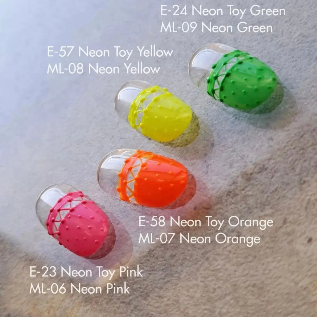 ML-07 Markers Line Non Wipe Color Gel Neon Orange - Image 4